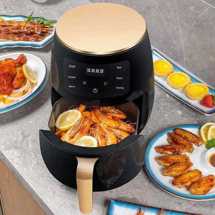 Silver Crest Big Capacity 6L Electric Oil Free Digital Machine Oven Air Fryer