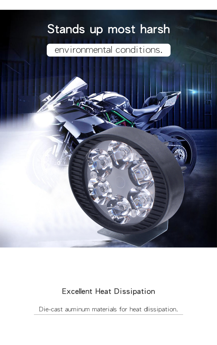 AUNONT LED super bright 6W motorcycle lamp