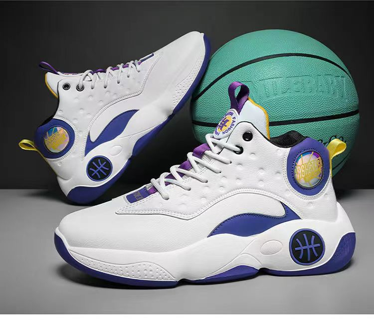 Men's Summer Breathable Graffiti Basketball Shoes Comfortable and Wearable Sports Casual Shoes