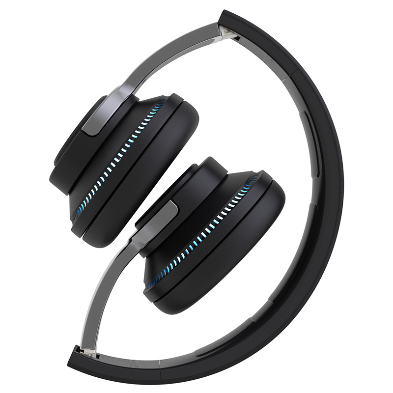 True Wireless Bluetooth5.1 Noise Cancelling Headphone RGB Breathing Light Bass Stereo Headset