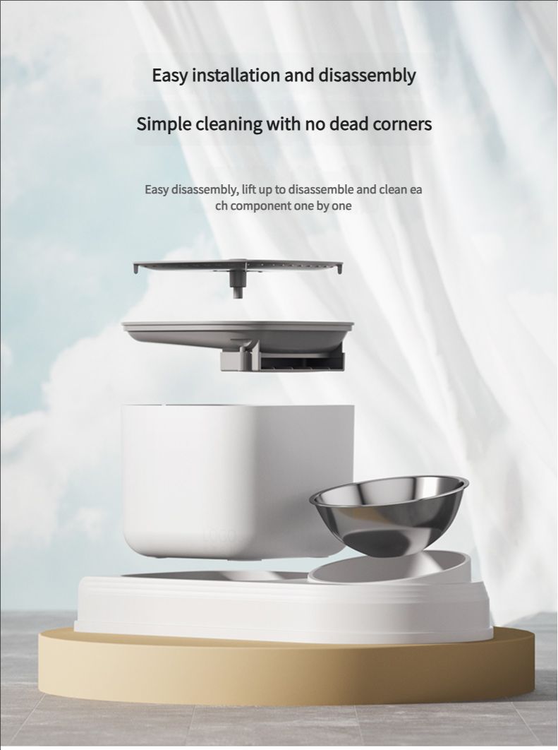 Cat bowl automatic drinking water feeder all-in-one pet bowl cat food utensil cat food bowl dog bowl pet supplies