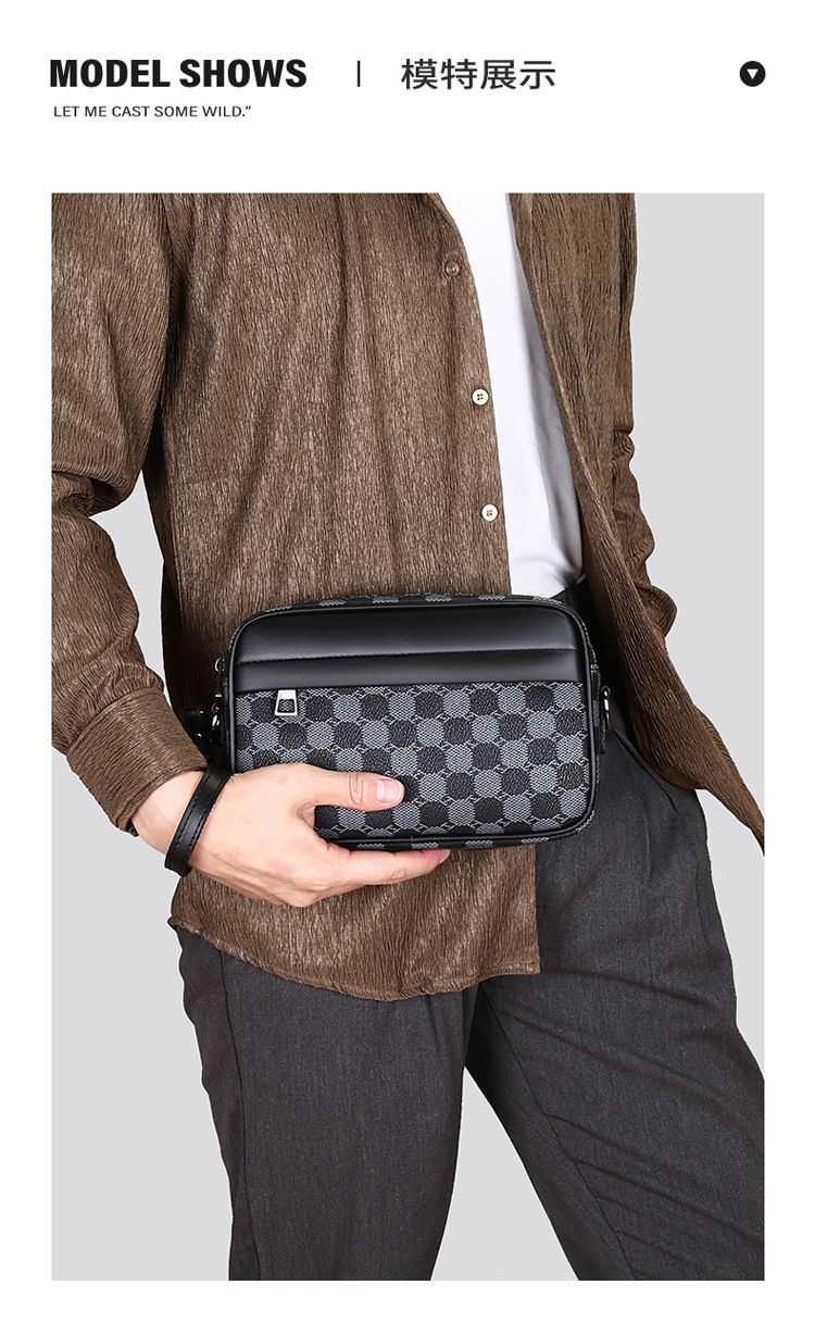 2025 New Men's Crossbody Bag, Mini Small Backpack, Fashion Minimalist Phone Bag, Casual Single-Shoulder Bag, Portable Clutch Bag for Men