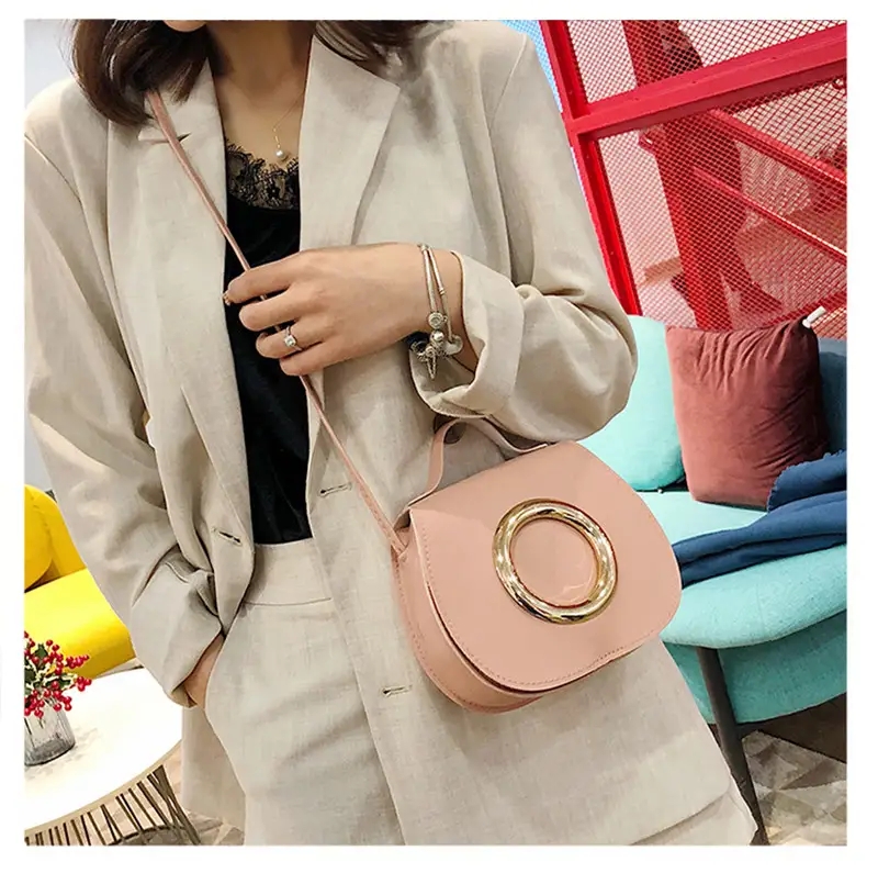 Fashion Women Lnclined Span Handbag simple PU Leather Crossbody Shoulder Tote Ladies Party Bag Cheap
