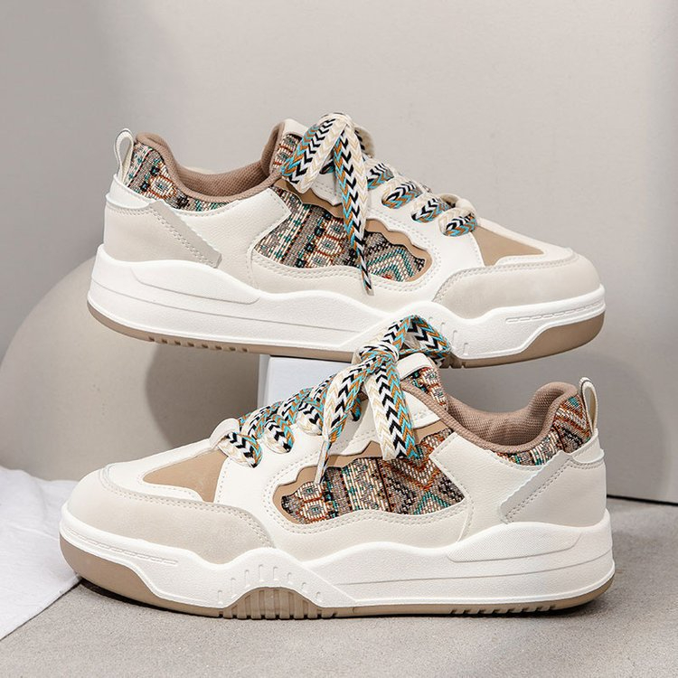 AL713090179831 Women's Spring and Autumn New Anti-Slip Wear-Resistant Casual Shoes Versatile Platform Sports Board Shoes