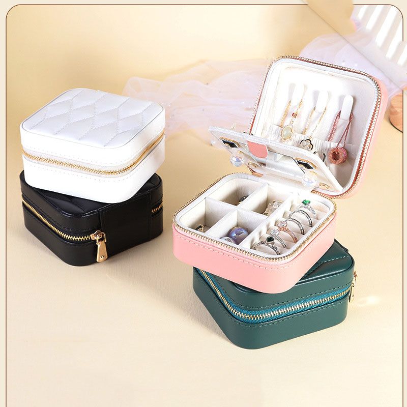 LX-JZ-SSH Jewelry Box High-End Multi-functional Small Travel Earrings Hair Accessories Jewelry Box for Girls