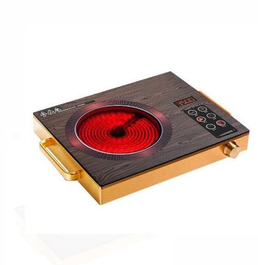 Top Grade Crystal Plate Multi-function electric induction stove and infrared cooker fashion Inserted and desktop design Induction Ceramic Cooker Stove Electric 3500W SC-998