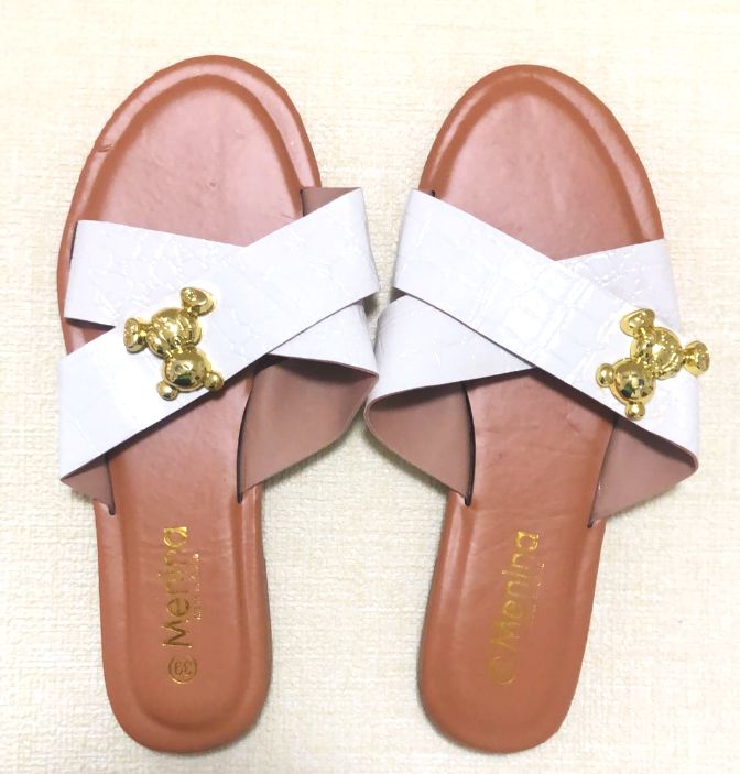 Menina Stylish Flat Slipper Comfortable Slip On Slides Sandals For Ladies