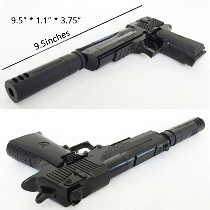New Assembly Toy Gun Building Blocks Pistol Rifle DIY 3D Miniature Model Plastic Gift for Boy Kids