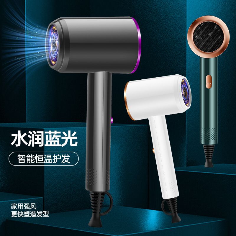 Hair Dryer, Professional Hair Blow Dryer Hot/Cold Air, 1800W Powerful AC Motor, Negative Ion Hairdryer Fast Drying, 2 Speed/3 Heating with 2 Nozzles&1 Diffuser, for Women Men Kids Salon Travel