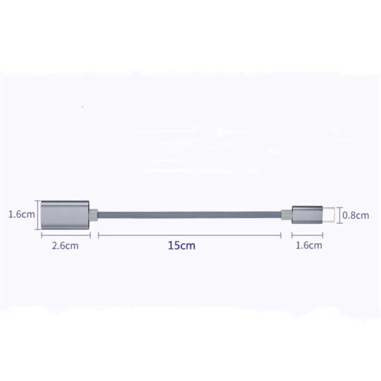 Phone LCD TYPE-C OTG converter , mobile phone 2-in-1 adapter cable, USB card reader CRRSHOP digital phone parts TYPE-C to USB 3.0 OTG Converter