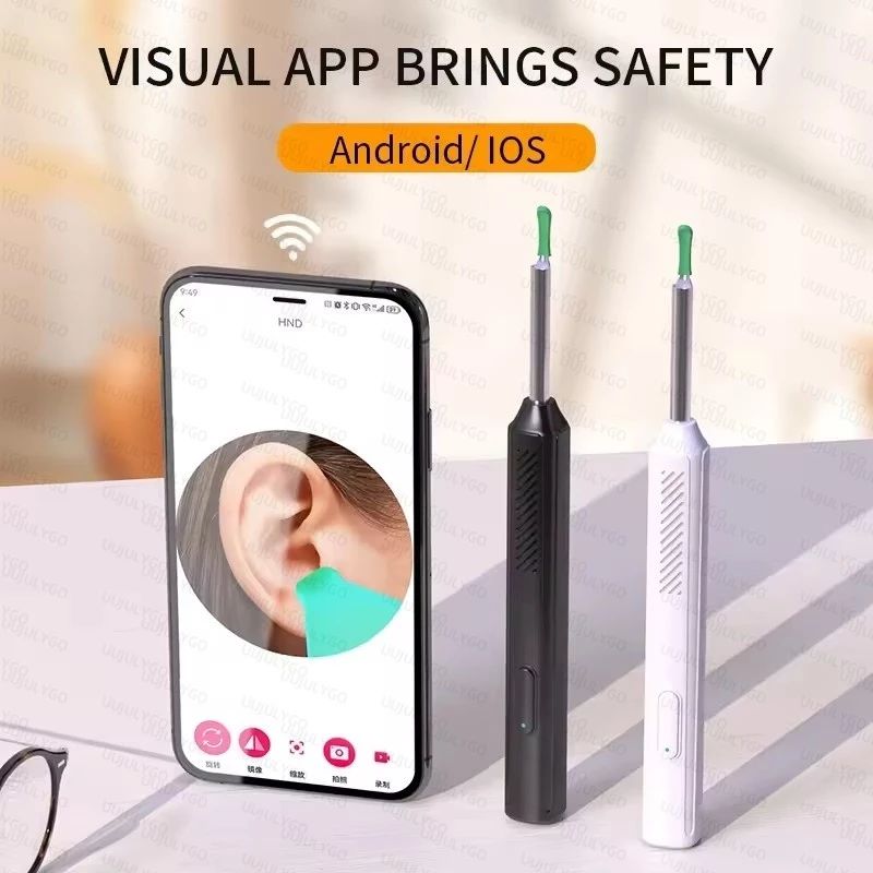 Visual Ear Wax Cleaner with Camera Safe Earwax Removal Endoscope Camera Luminous Otoscope Ear Cleaning Tools Ear Care