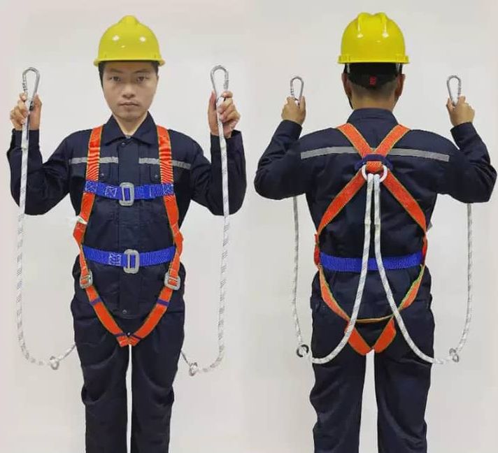 Outdoor Fall Protection Full-Body Industrial Safety Belt for Electrician Construction Climbing Safety Harness