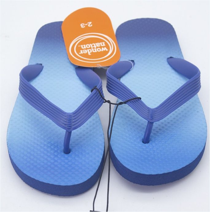 Children's Custom Logo Print PVC Flipflops Slipper- Outdoor Strand Unisex Slipper