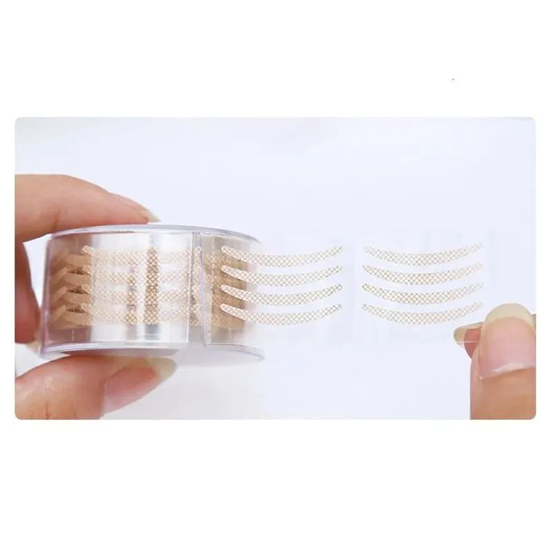 600 Pcs Eye Lift Strips Double Eyelid Tape Clear Gray Eyelid Stripe Big Eyes Invisible Double Fold Eyelid Sticker Makeup Tools
