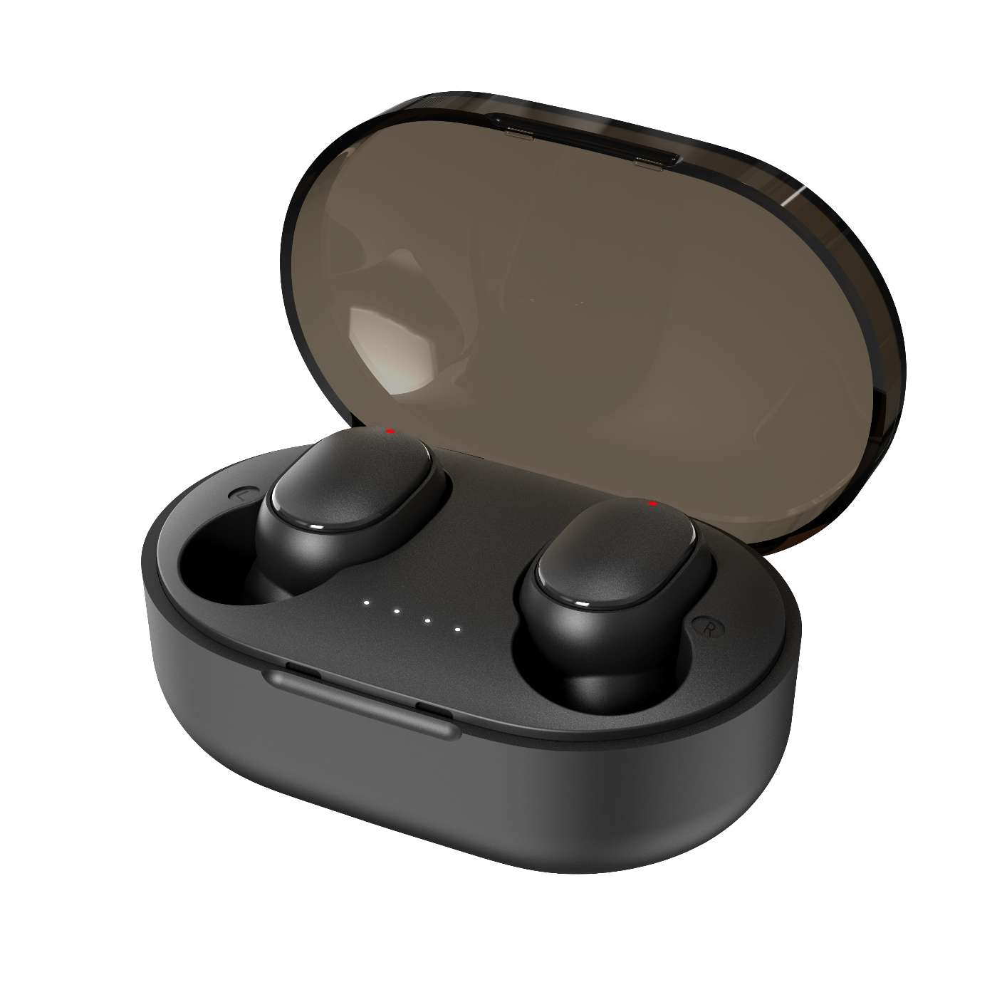 A6R Bluetooth 5.1 Wireless Earbuds with Wireless Charging Case Stereo Headphones in Ear Built in Mic Headset Premium Sound with Deep Bass for Sport