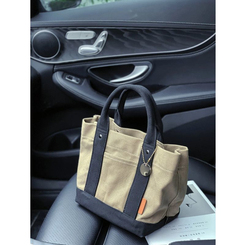 Women's New Multi-Divider Handbags Versatile Lock Buckle Small Square Bag