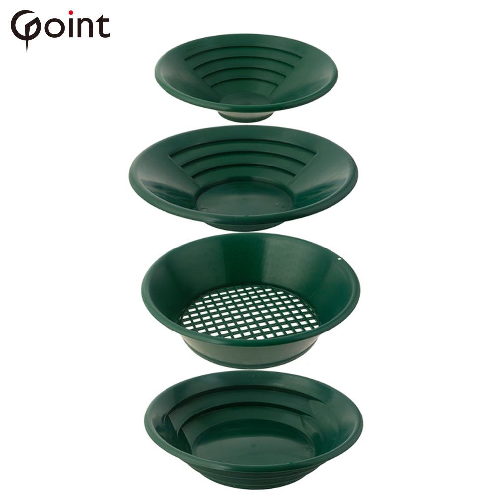 Gold Mining Pan Kit For Filtering Seiving Treasure Manual Wash Jewelry Equipment Metal Detecting Tools Portable Easy To Pack