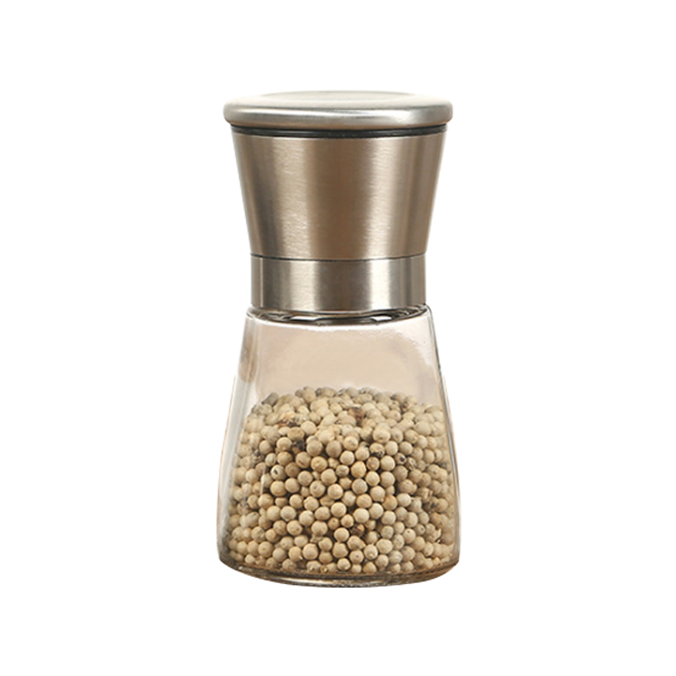 Kitchen Grinder Manual Salt and Pepper Grinder, Refillable Shakers Spices Mill Crusher Stainless Steel Kitchen Tools