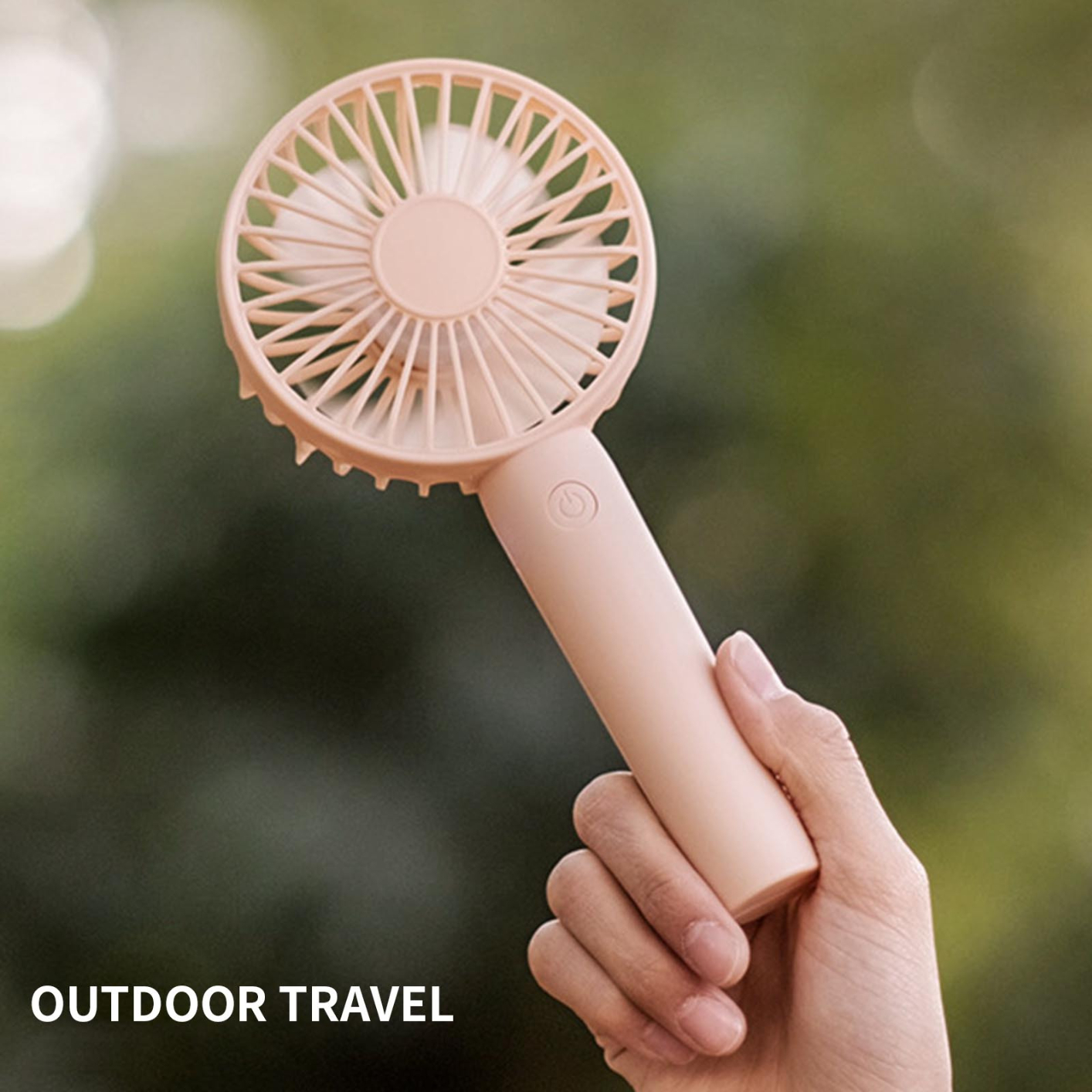 Desktop Natural Wind Mode Mini Portable Small Fan Quiet Rechargeable Office Desktop
