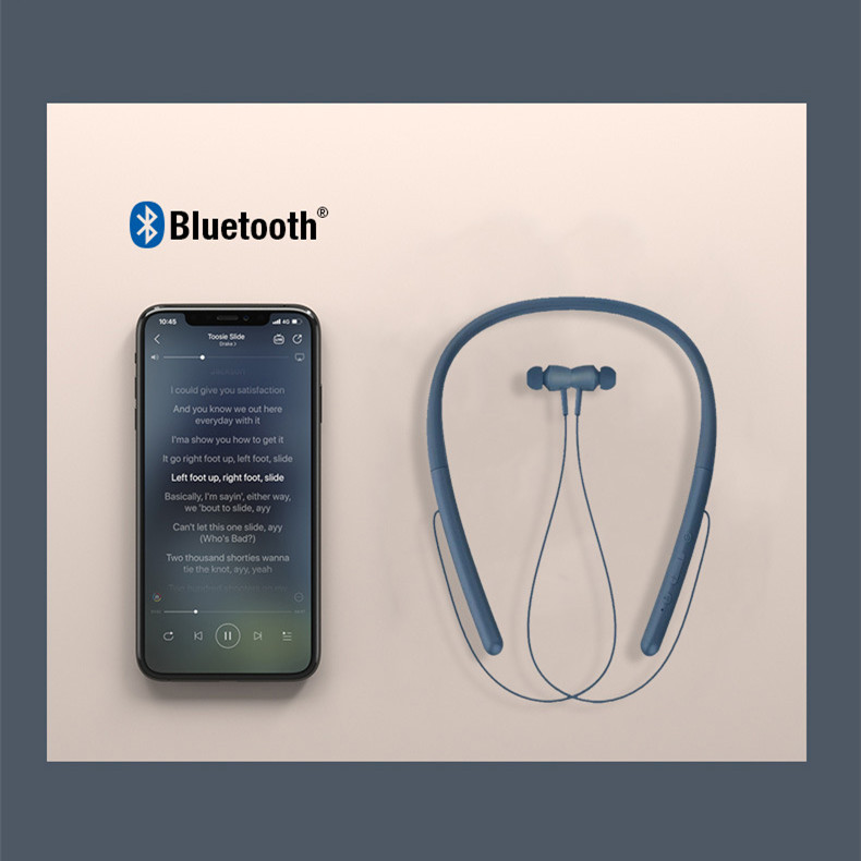 New neck hanging Bluetooth headset neck hanging sports running wireless 5.0 plug-in stereo Bluetooth headset