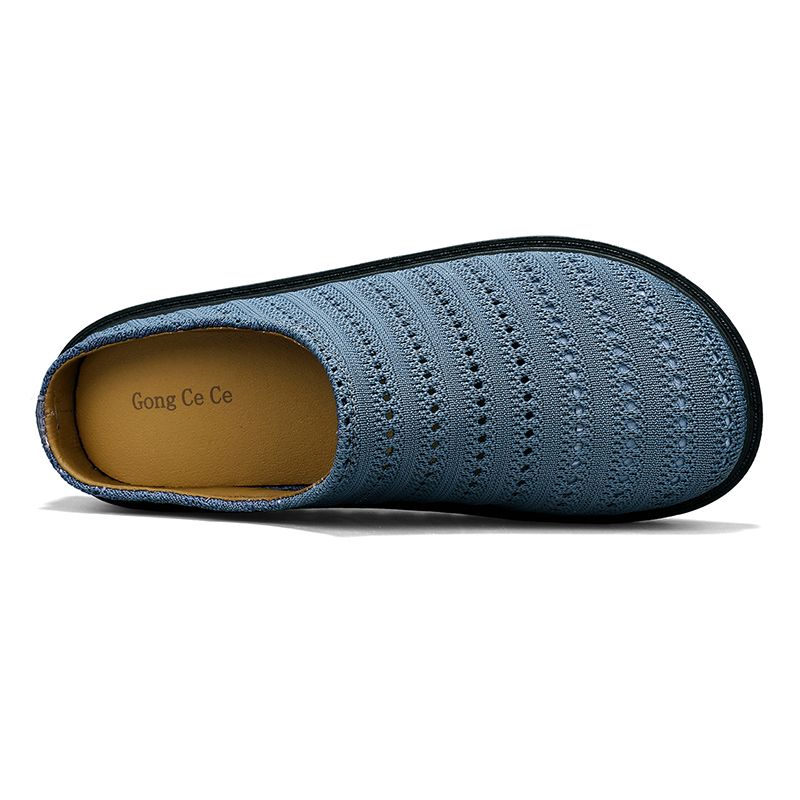 Youth Men Breathable Mesh Shoes Man Fashion Casual Flats Loafers Male Leisure Daily Slip On Footwears For Black