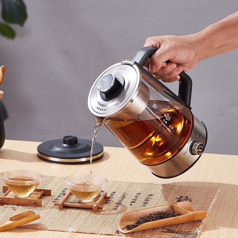 2026 New Automatic Steam Tea Maker, Large Capacity Electric Health Pot, Multifunctional Teapot with Temperature Control, Anti-Dry Burn, Suitable for Home, Office, Tea Ceremony, Brewing Tea, Herbs, Porridge