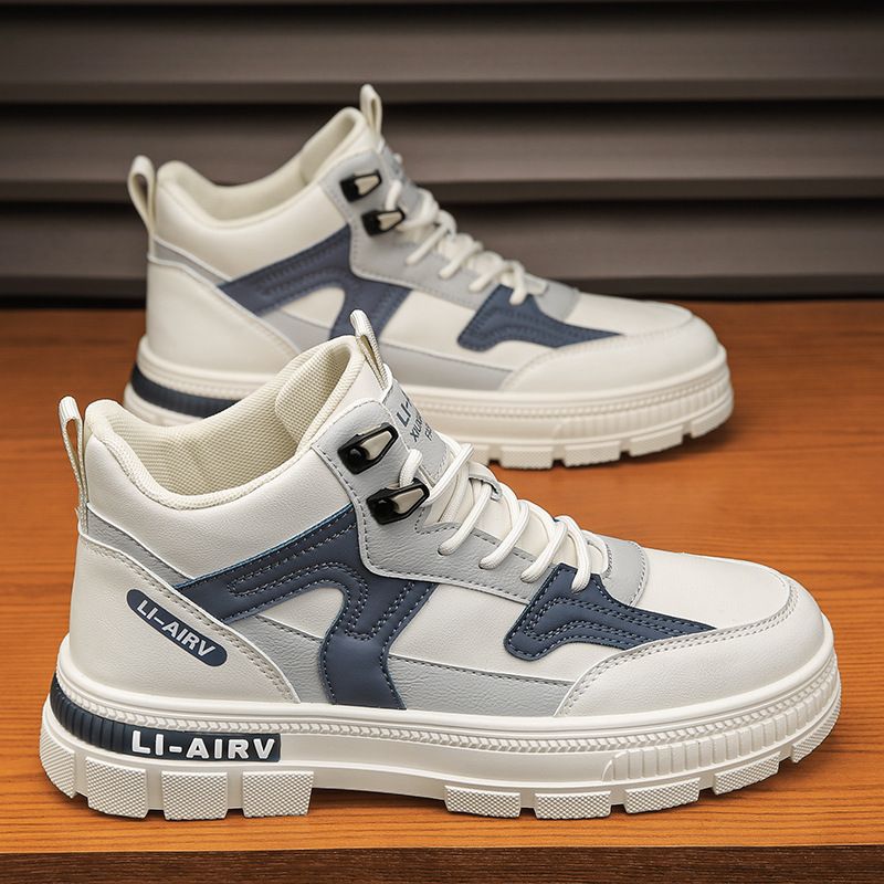 F8501 New Protection tide shoes men's thick-soled anti-slip wear-resistant outdoor sports mid-top martin boots