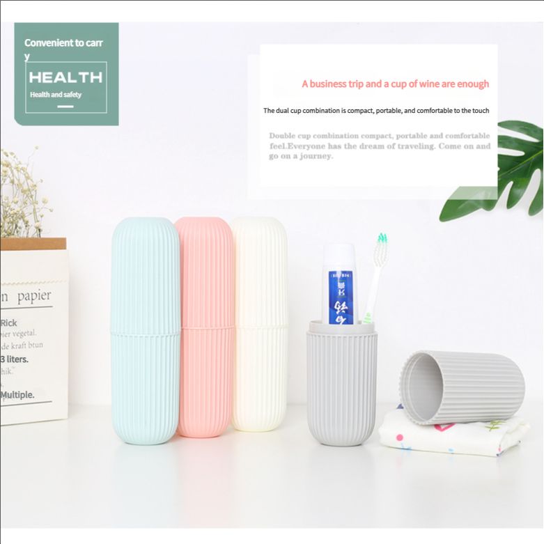 Simple household travel mouthwash cup, toothbrush bucket, toothpaste storage box, toothbrush box portable set