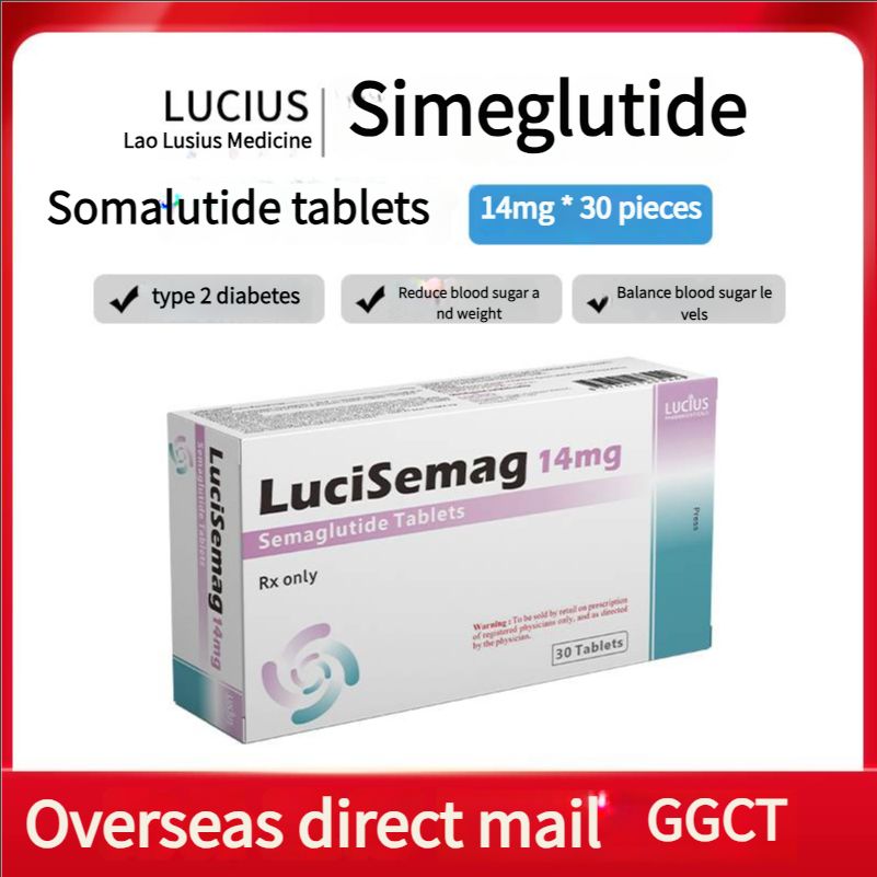 It is suitable for improving blood sugar control in adult patients with type 2 diabetes in combination with diet and exercise. Laos Lucius Semaglutide/Semaglutide Oral Tablets Treatment of type 2 diabetes 3mg/7mg/14mg*30 tablets, Semaglutide is a glucagon-like peptide-1 (GLP-1) receptor agonist