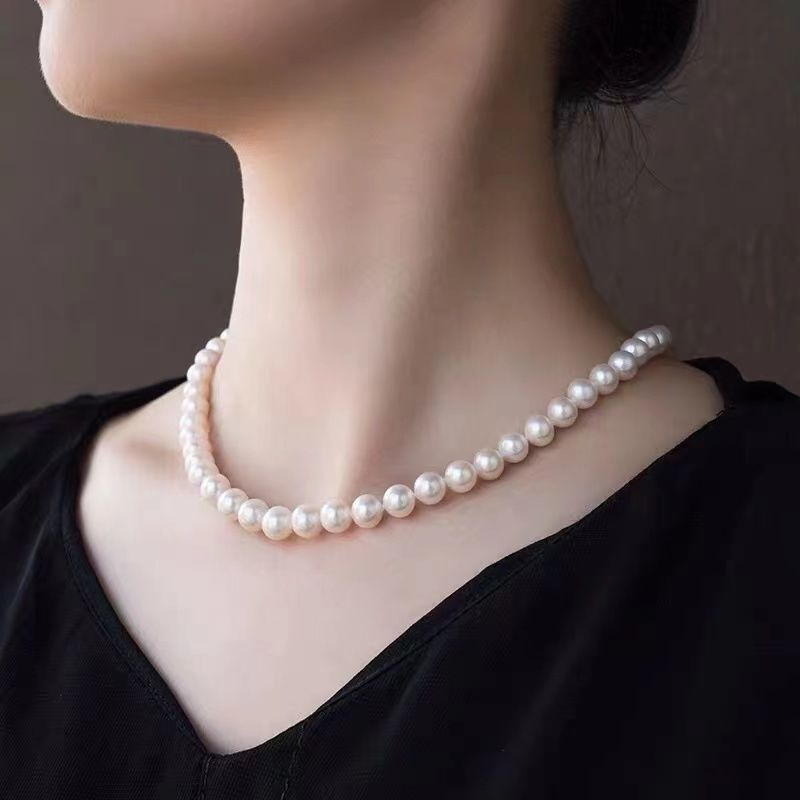 X174 Women Romantic White Pearl Necklaces Jewelry Wedding Engagement Party Lovers Gift