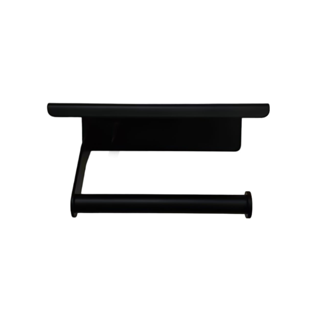 Toilet Paper Holder with Phone Shelf, Adhesive or Screw Wall Mount Toilet Tissue Roll Holder, Rustproof & Multifunctional Stainless Steel Bathroom Storage Dispenser