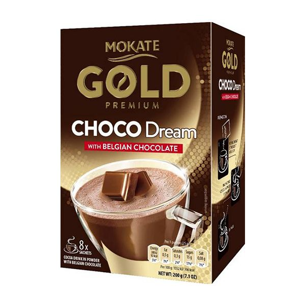MOKATE COCOA DRINK IN POWDER GOLD CHOCO DREAM 200G