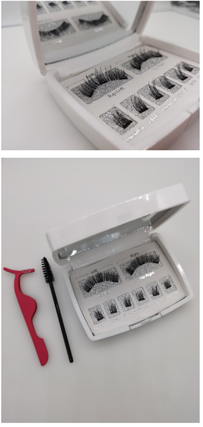 Dual Magnetic Eyelashes, Natural Outer Wing Magnetic Lashes, No Glue, 0.2mm Ultra Thin Magnet, Resuable & Light 3D False Lashes