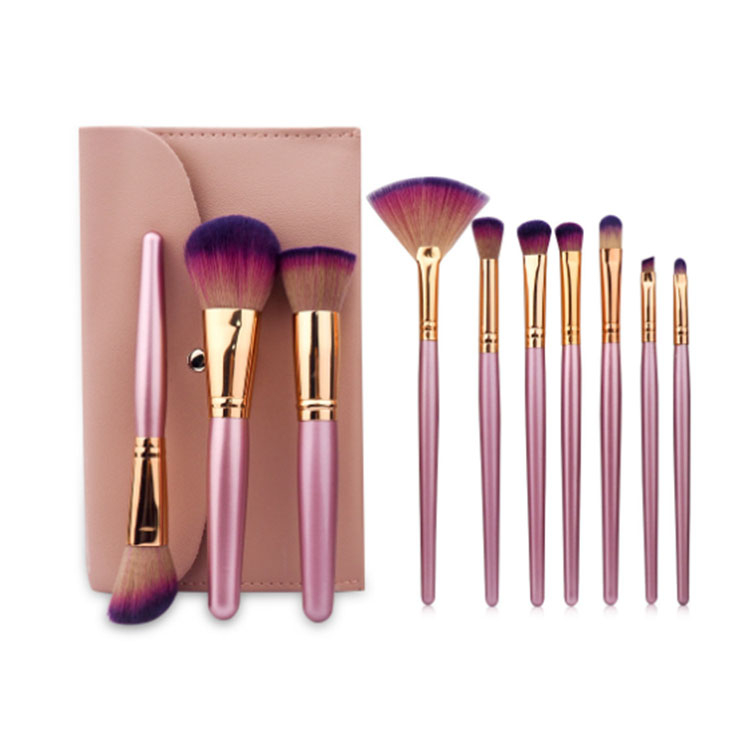 10 Cosmetic brush sets,cosmetic bags