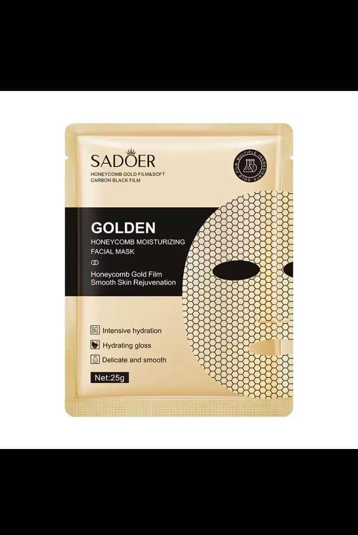 Beauty Product Skin Care Facial Mask Whitening and Moisturizing Face Sheet MaskGOLD- GOLDEN HONEY COMB