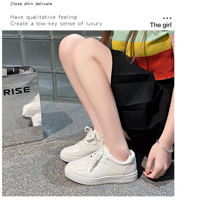 Little white shoes women 2025 spring new ins street fashion shoes shallow mouth breathable Korean version of student leisure sports shoes