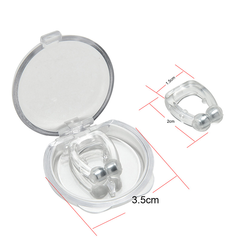 4 Pcs Silicone Magnetic Anti Snore Clip Stop Snoring Nose Device Snore Stopper Anti Snoring Devices Sleeping Aid for Men Women