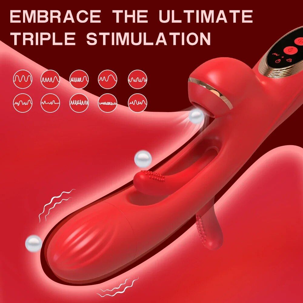 Tapping Flapping Vibrator for Women Clitoris Clit Sucker Stimulator Powerful Sex Toy Woman Female Rabbit Sucking