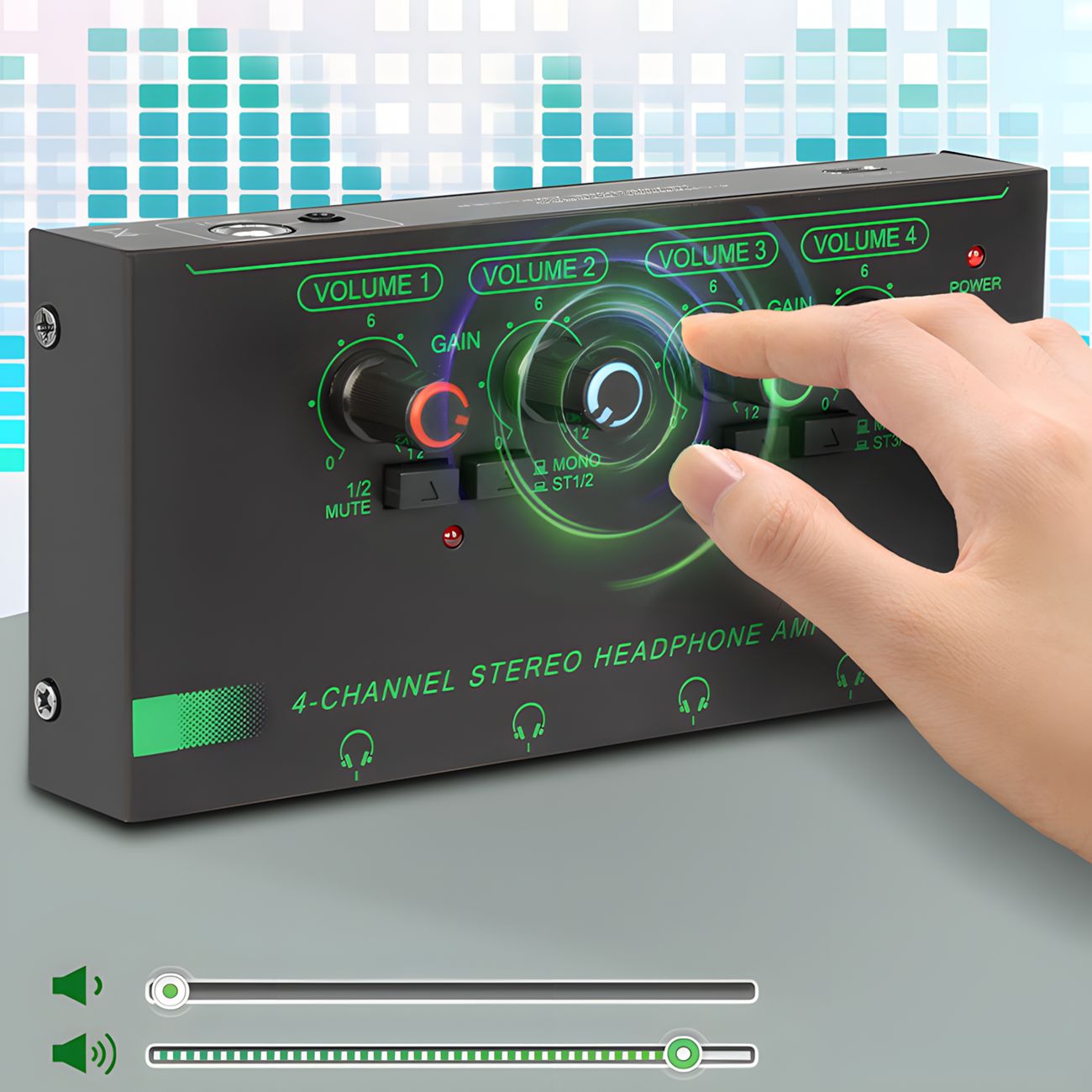 Headphone Amplifier 4-channel 6-channel monitor headphone amplifier mini audio professional