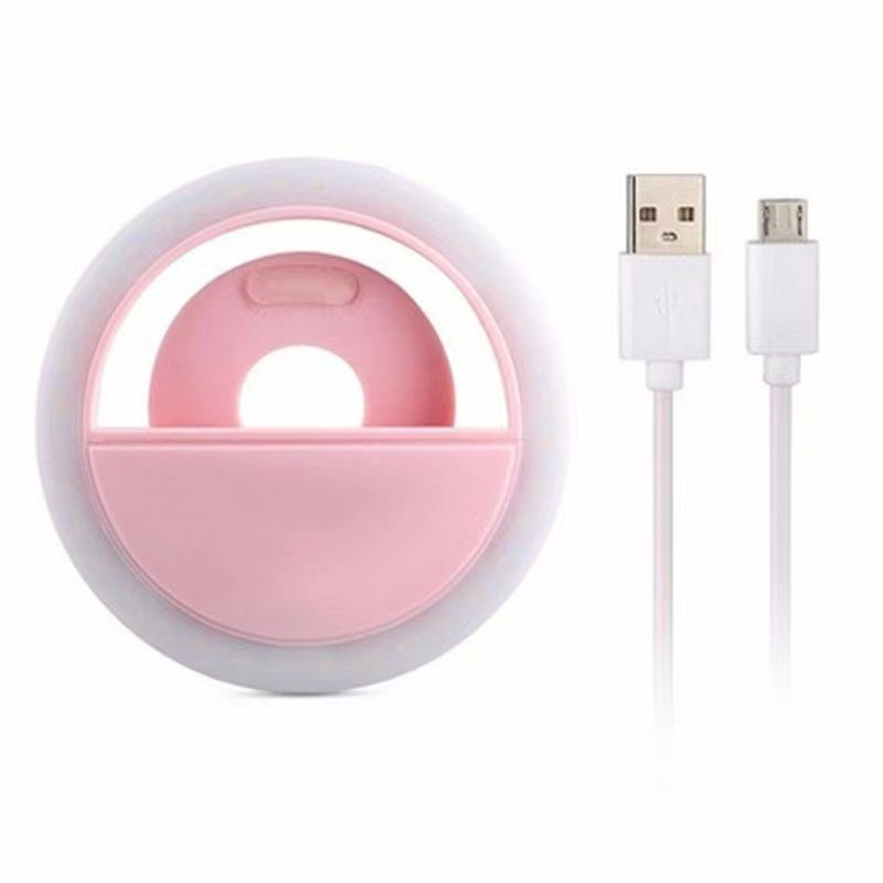 LED ring mobile phone fill light beauty light video fill lightpink
