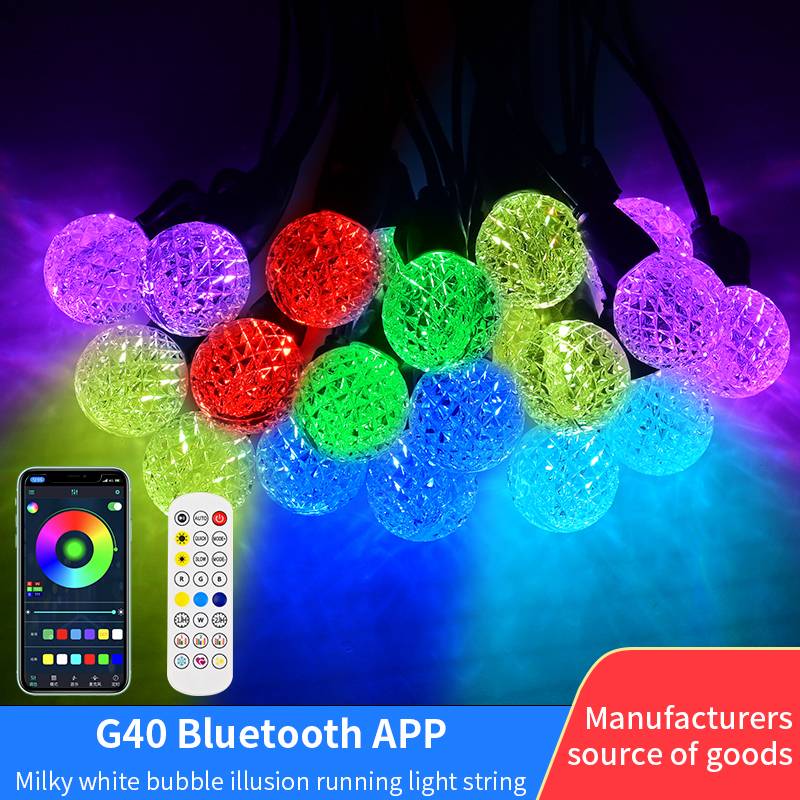 LED bubble lights RGB dazzling lights string holiday garden decorative lights outdoor rainproof