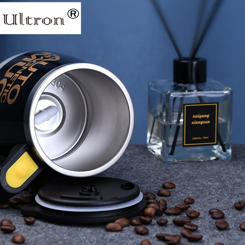 Ultron New Automatic Self Stirring Magnetic Mug 304 Stainless Steel Coffee Milk Mixing Cup Creative Blender Smart Mixer Thermal Cups