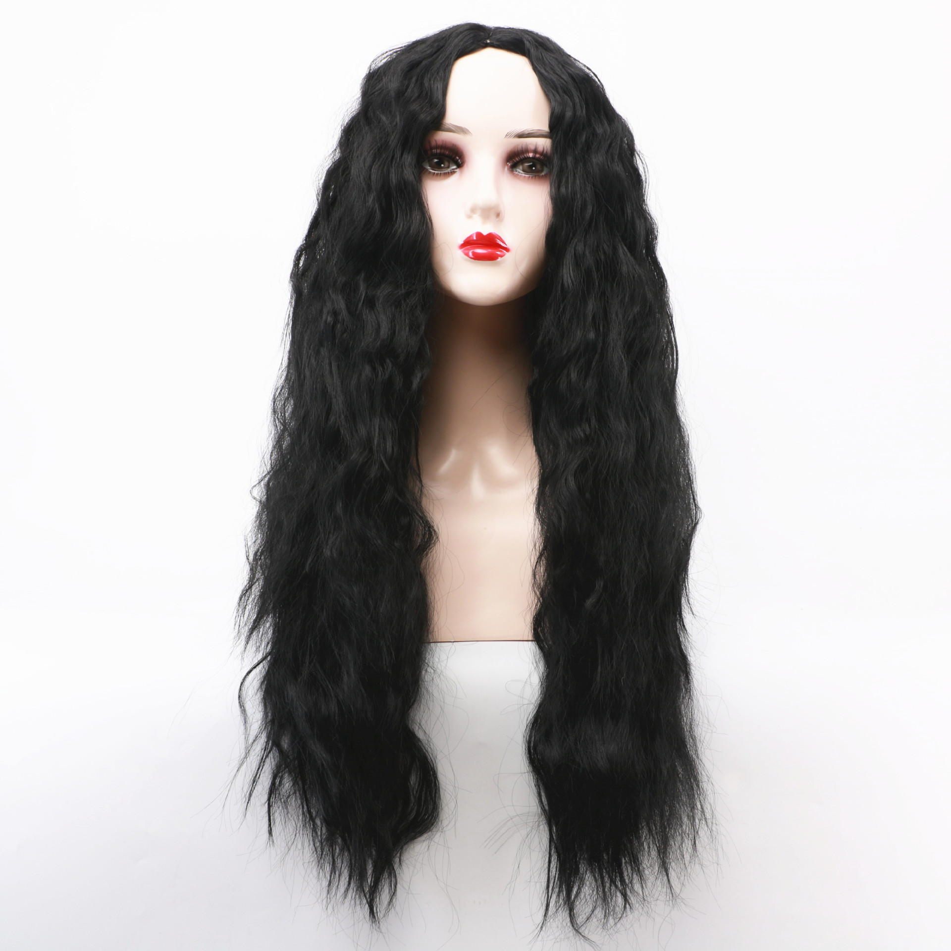 20917 Lady Curly Long Hair Fashion Synthetic Wigs For Women 8 inches
