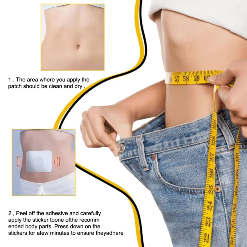 SOUTH MOON 10Pcs Slim Patch Weight Loss Brun Fat Shaping Navel Sticker