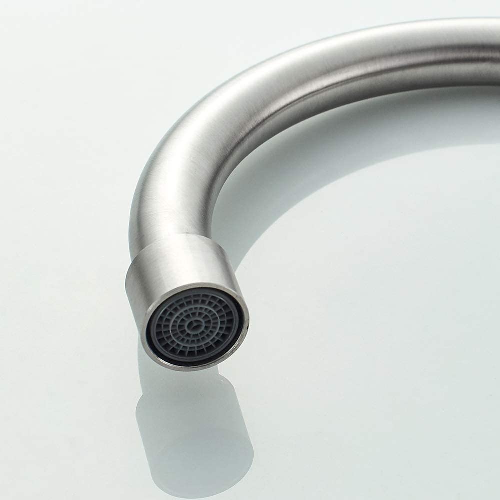 Kitchen Faucet, Cold Water Only Kitchen Taps, Sink Tap with 360°Swivel High Spout, Stainless Steel Tap for Kitchen water tap
