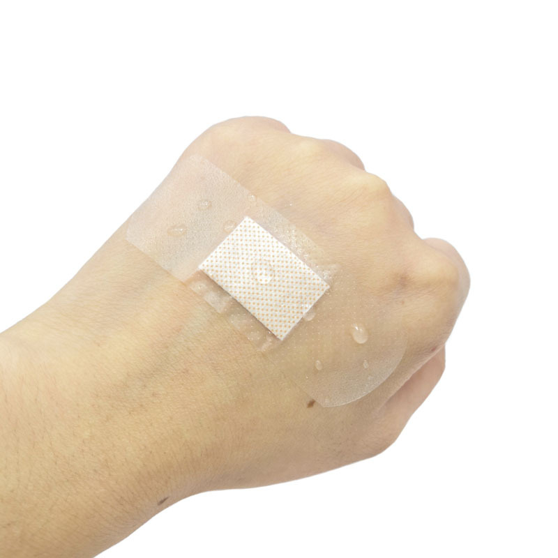 50 Pcs Waterproof Breathable Hemostatic Wounds Adhesive Bandage Simple Transparent Band-aids Strips First Aid Emergency Kit