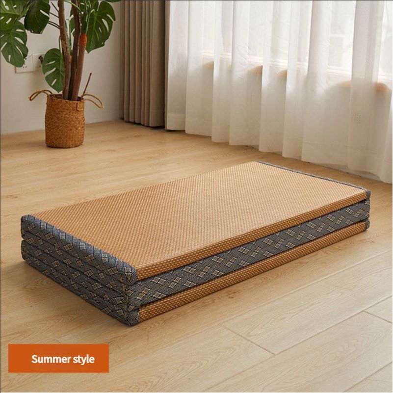 Floor Mattress: Foldable Coconut Fiber Sleeping Mat for Living Room, Bedroom, and Guest Room - Lightweight, Breathable & Provides Back Support.
