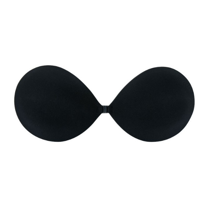 women's sexy bra invisible push-up bra self-adhesive silicone seamless front closure adhesive back strapless bra