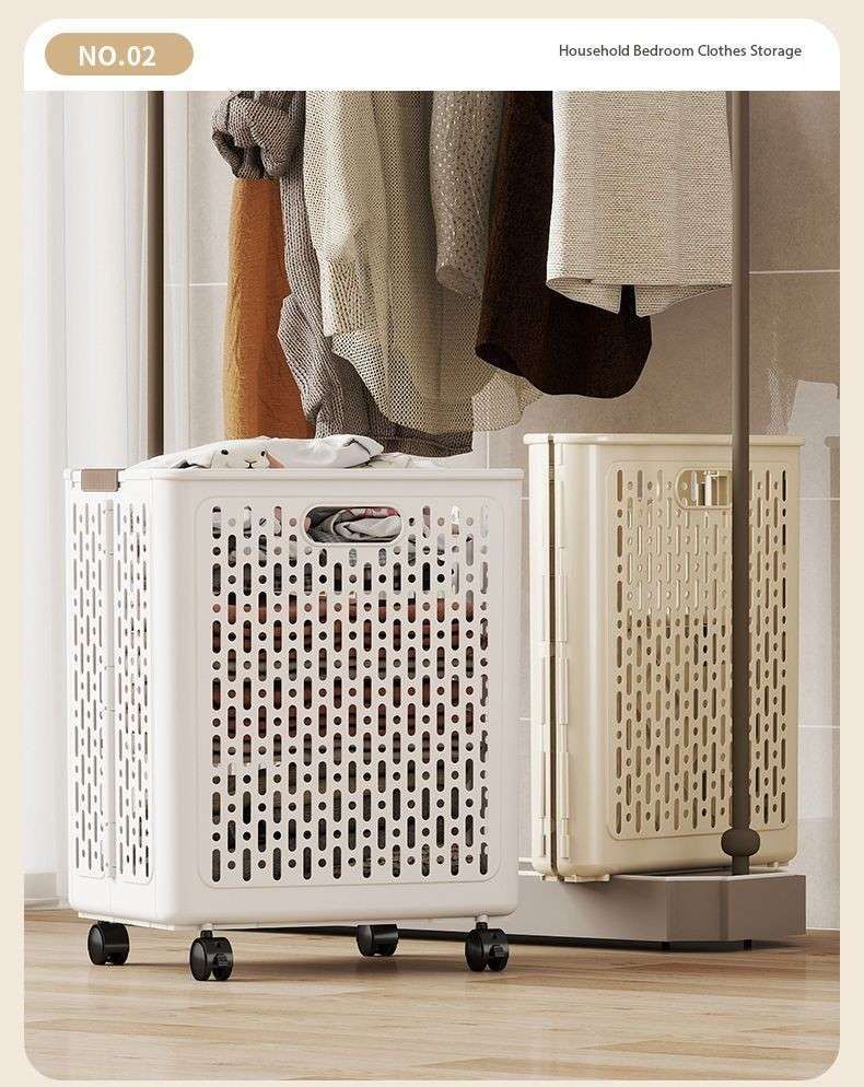 Dirty laundry basket with high aesthetic value, suitable for household use with large capacity and foldable bathroom and toilet storage basket