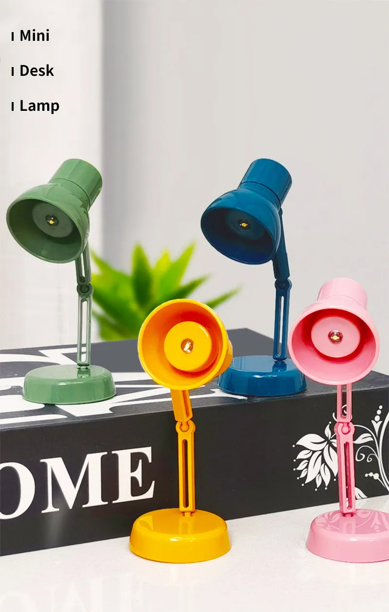 AJJP0025 Cute Mini LED Table Lamp Removable Portable Reading Auxiliary Desk Lamp Bookmark Tools Kawaii Stationery School Supplies